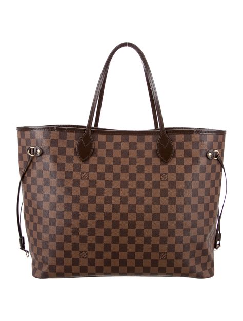 louis vuitton damier ebene neverfull pochette mm gm|louis vuitton monogram neverfull gm.